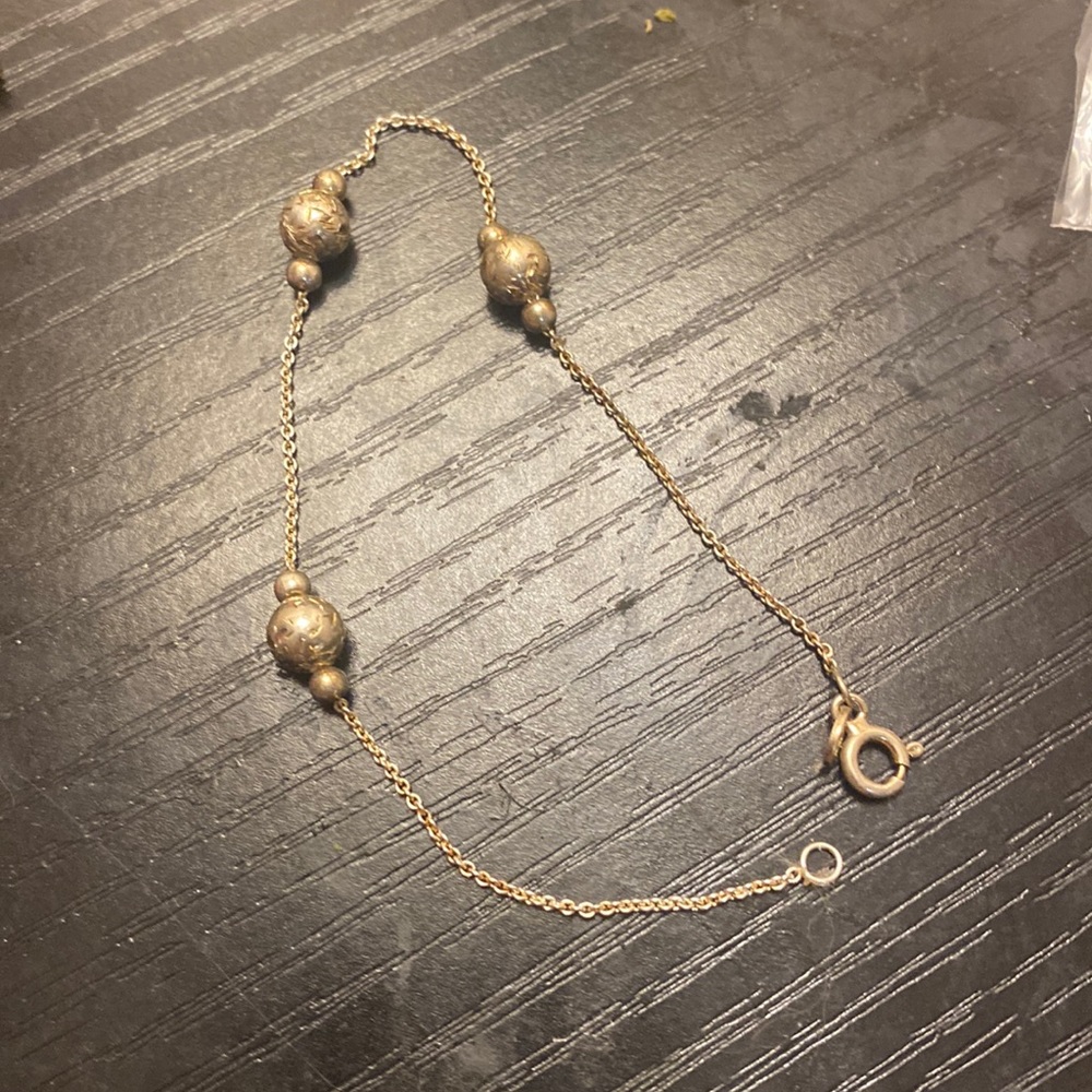 925 silver pearled bracelet